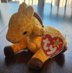 Ty Beanie Babies Giraffe Plush Toy - Yellow and Brown